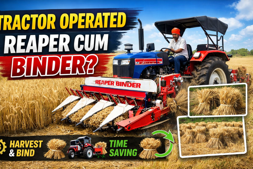 What is a Tractor Operated Reaper Cum Binder?